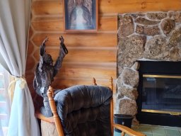 Living room artificial chimney heater